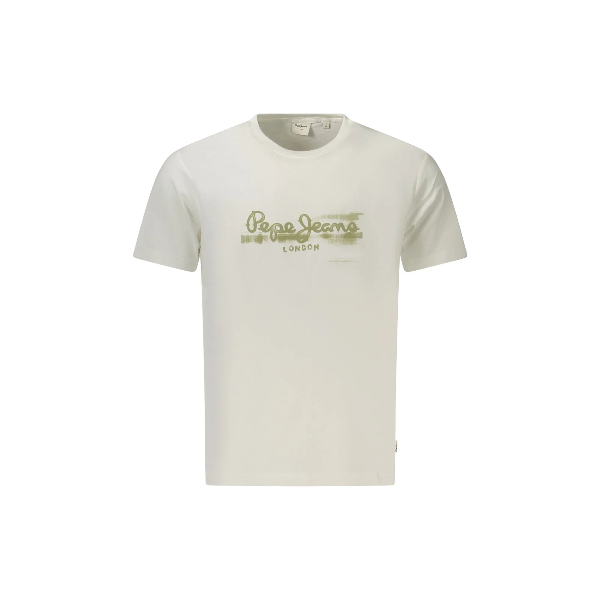Pepe Jeans T-Shirt Maniche Corte Uomo Bianca Stampa Logo Bianco - foto prodotto